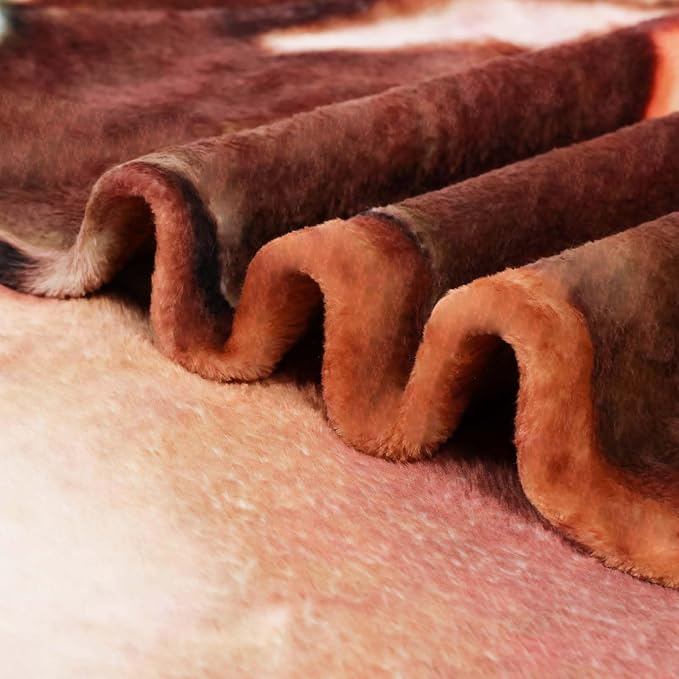 Bnuitland Brown Donut Blanket, 300 GSM Double Sided Giant Realistic Funny Gift Throw for Sofa Bed, Super Soft Novelty Food Blanket for Kids/Pets and Adults