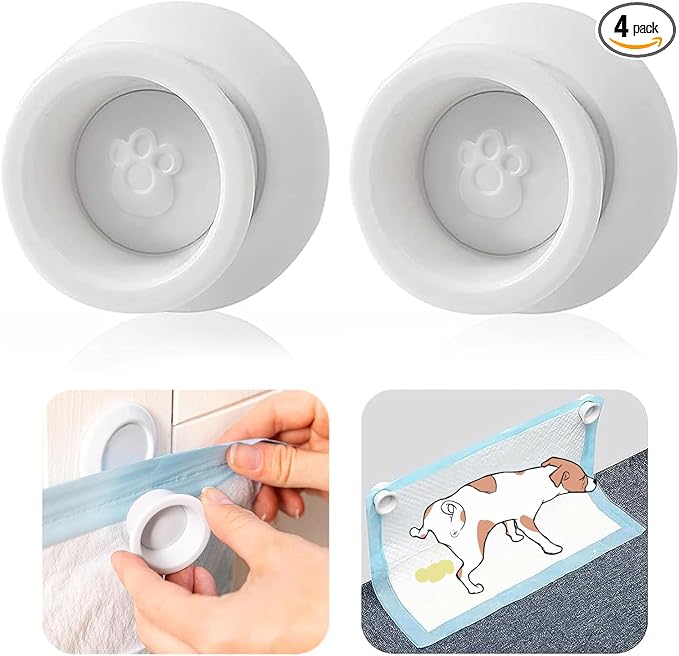 Potty Training Pad Magnetic Holder for Any Size of Puppy Pee Pad | Perfect for Leg-Lifting Marking Dogs, Strong Magnets Will Stick on Most Flat Surfaces