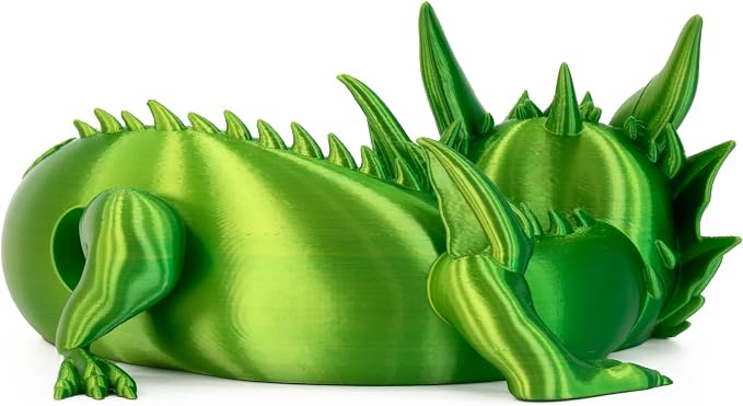 Dragon Stand for Echo Dot 4th/5th Gen, Green Yellow | 3D Printed, Desktop Speakers Holder, Made in USA