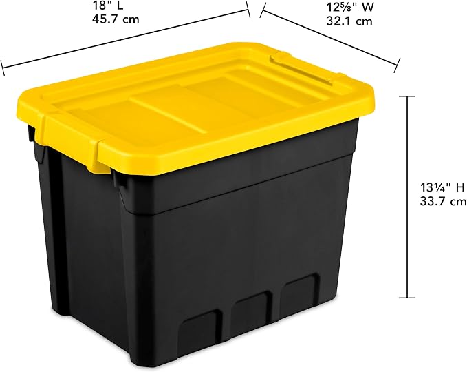 Sterilite Tote Stacker Black 7.5GA 14839006