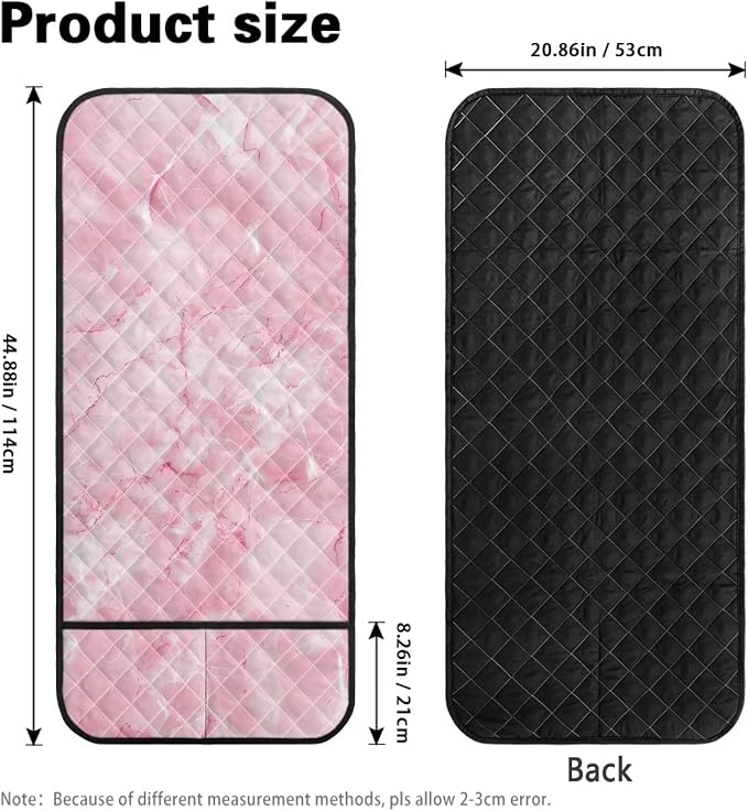 Sofa Arm Rest Covers Couch Arm Covers Stretch Armchair Cover Anti-Stain Sofa Slipcover Office Chair Armrest Protector for Armchair Furniture Protector Pink Marble