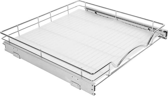 HOLDN’ STORAGE Hard Plastic Shelf Liner, 21" W x 20" L | Durable Plastic Shelf Liner Creates A Flat Surface For Cans, Bottles, Cookware, And Cabinet Essentials