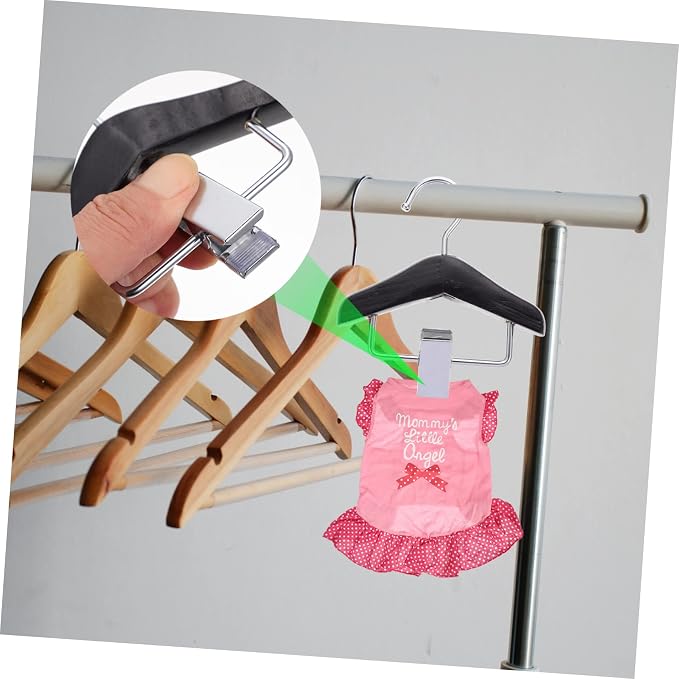 Abaodam 1Pc Dog Apparel Hanger Lightweight Plastic Pet Clothing Hanging Rack for Organizing Dog Clothes Compact Design for Home and Pet Shops