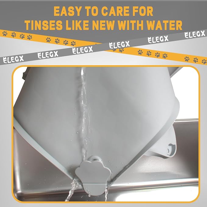 Pee Pads Tray 30 X 36 Inches, Silicone Dog Bedpan Tray, High Edge Puppy Pad Holder Tray for Easy to Clean and Spill Free Dog Bedpan Training Pad Tray with Fixing Buckle