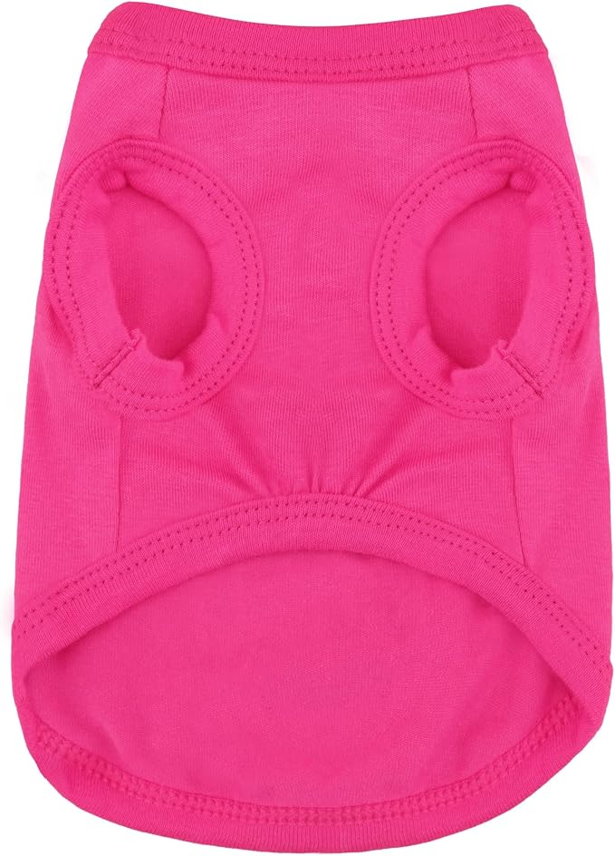 Stylish Dog Clothes: Expressive Cotton Puppy Shirt Vest for Small and Medium Dogs, Featuring 'Cute but Psycho' Slogan Print - Perfect for Showing Off Your Pet's Unique Style! Light Pink S