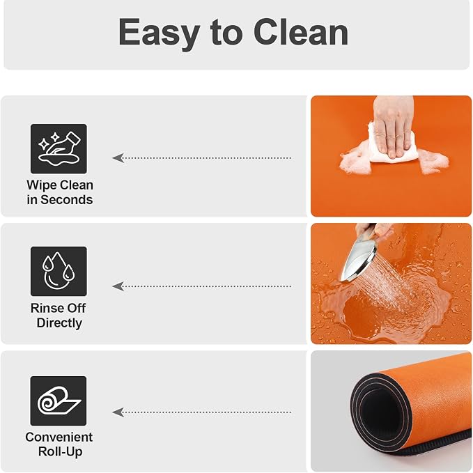 Ecotrim Coffee Mats for Coffee Bar Accessories, Orange 16" x 24"