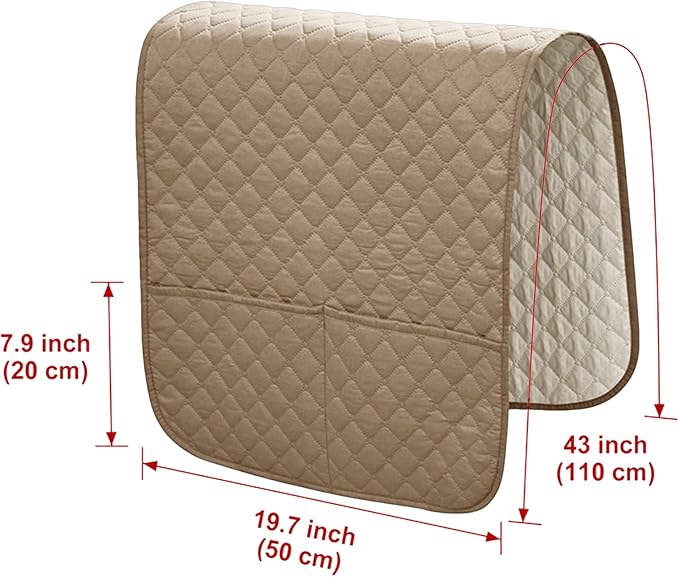Recliner Side Pocket Storage Multifunctional, Comfortable, Anti-Slip, | Recliner Arm Protector for Books Tablet Phone TV Remote Cellphone Book Phones Pets Chocolate Remote Control Snack