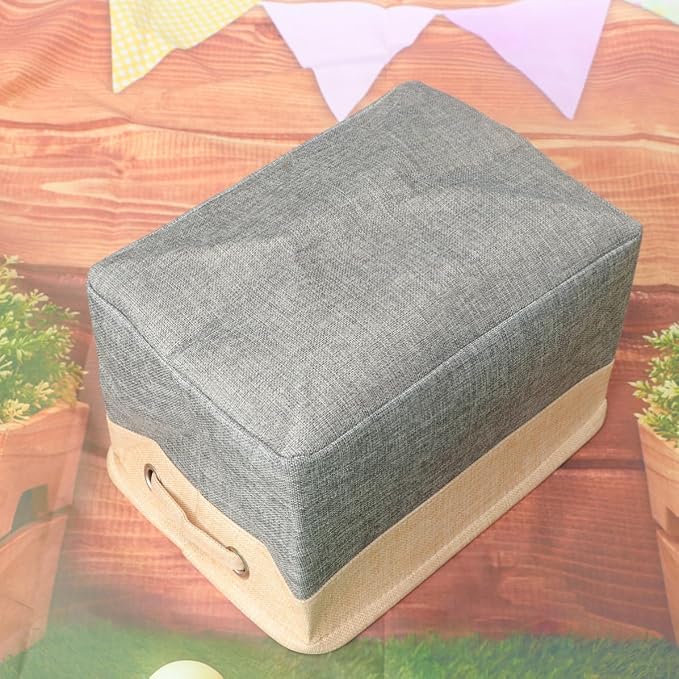 ABOOFAN Foldable Large Capacity Cloth Storage Basket for Pet, Portable Beige Home Storage Organizer Suitable for Bedroom and Living Room