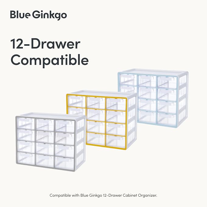 Blue Ginkgo 12-Drawer Cabinet Dividers, 12-Pack