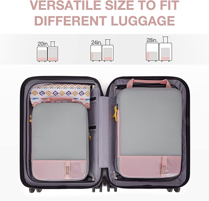 BAGSMART Compression Packing Cubes for Travel Essentials | 14 Set /6 Set /4 Set/2 Set, Lightweight, Durable