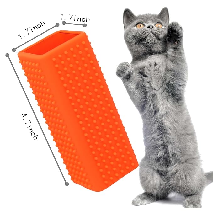 2pcs Pet Dog Cat Hair Remover, Pet Hair Removal Tool, Hollow Cleaner Brush for car，Interior, Furniture, Sofa (green and pink)