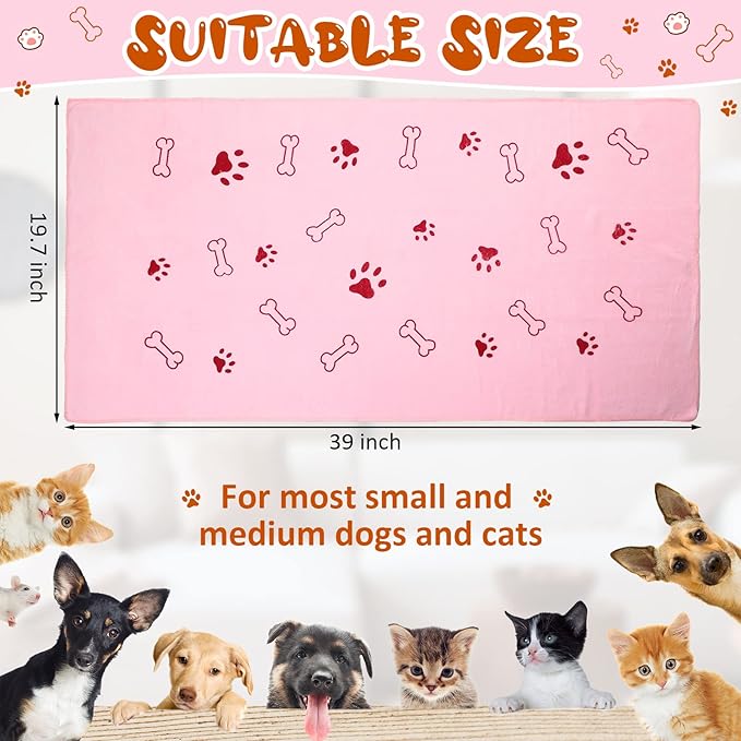 Irenare 12 Pack Dog Bath Towel Set 20'' x 39'' Microfiber Towels for Drying Dogs, Dog Drying Grooming Towel Absorbent Quick Soft Cat Shower Essential for Small Medium Puppy Pet(Multicolor)