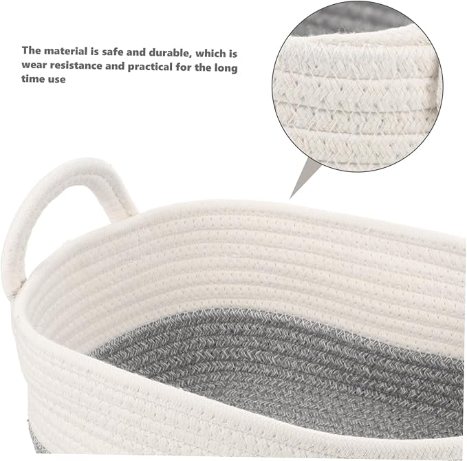 SOLUSTRE 3pcs Woven Dog Toy Storage Basket Rope Pet Organizer for Toys Food Clothes for Home and Dorm Use Compact Design for Easy Organization
