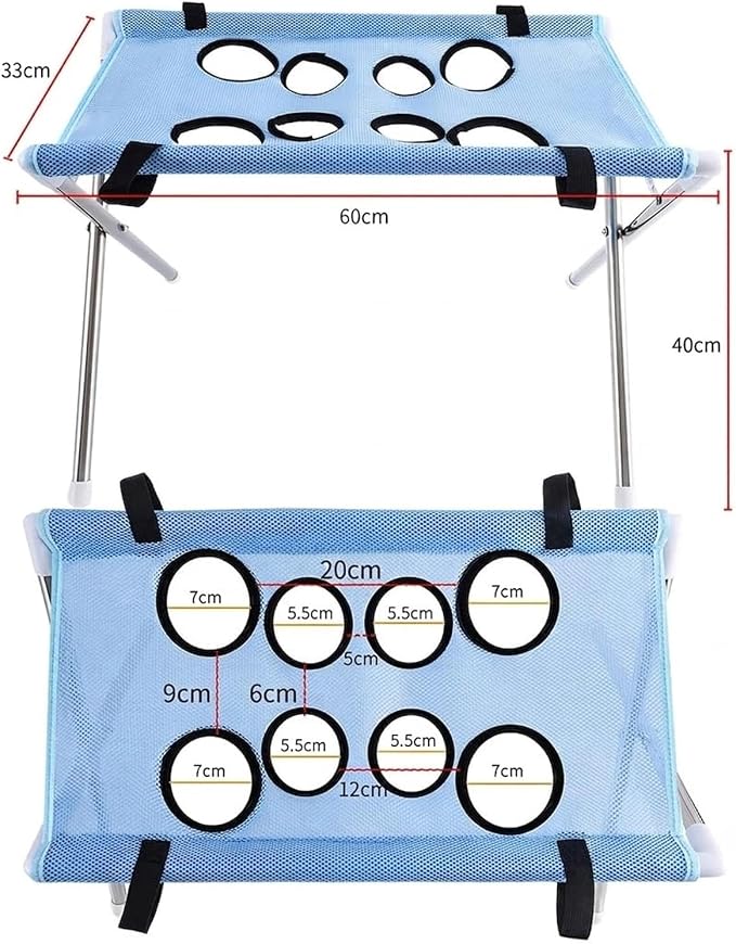 Dog Hammock for Grooming, Portable Pet Bathing Hammock(Black) | Hanging Harness with Eight Holes, Breathable Mesh,Suitable for Small Dogs and Cats Washing Picking Ears Nail Clipping Home