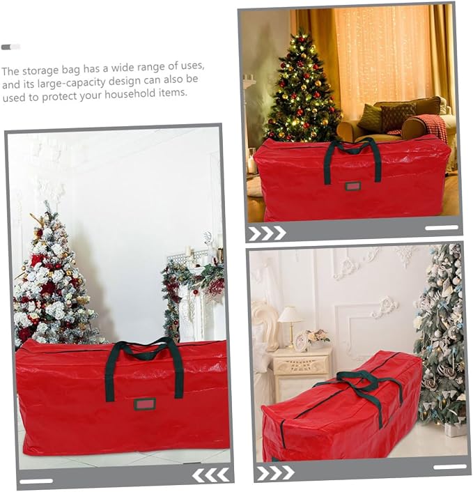 VICASKY Christmas Tree Storage Bag with Zipper and Carry Handles Large Non-woven and Pet Material Dust-resistant Holiday Tree Organizer for Decorations