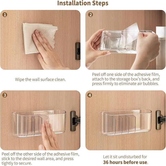 PAVSTINE Clear Medicine Cabinet Organizer, Slim Makeup Holder, for Bathroom, Vanity, Countertop