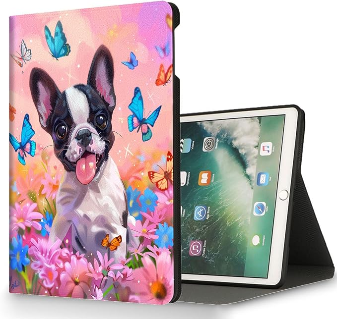 for Samsung Galaxy Tab S10 Ultra 2024/S9 Ultra 2023/S8 Ultra 2022 14.6 Inch Tablet Case,Auto Wake/Sleep,Adjustable Stand Protective Cover - Cartoon Frog Flower