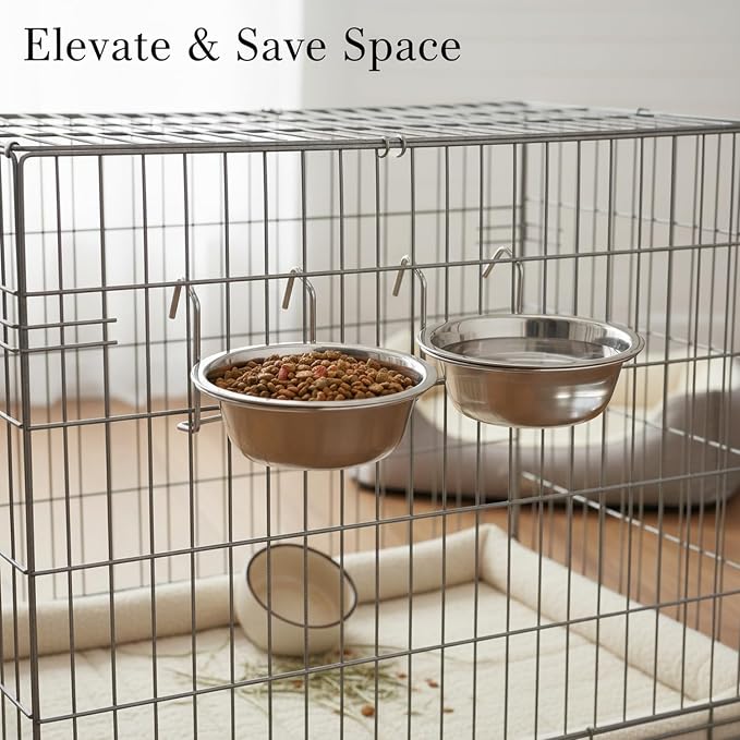 Hanging Bowl Holder for Wire Grids, Metal Dish Stand to Save Floor Space in Storage Units and Organizers (1 Pack)