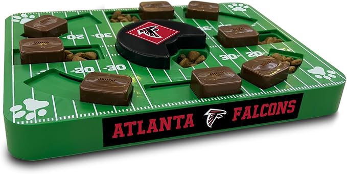 Pets First NFL Atlanta Falcons Puzzle Toy, Puzzle Treat Dog Toy, Interactive Dog Treat Toy, Dog Puzzle