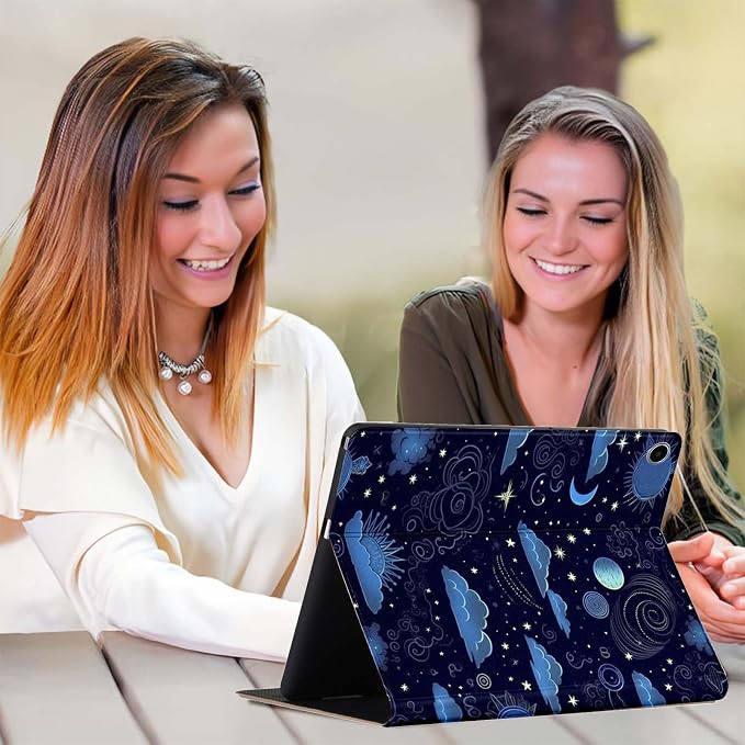 for Samsung Galaxy Tab S5e Case 2019 10.5”Model SM-T720/T725,Premium Leather Folio Stand Auto Wake/Sleep,Multiple Viewing Stand,Night Sky Nebula