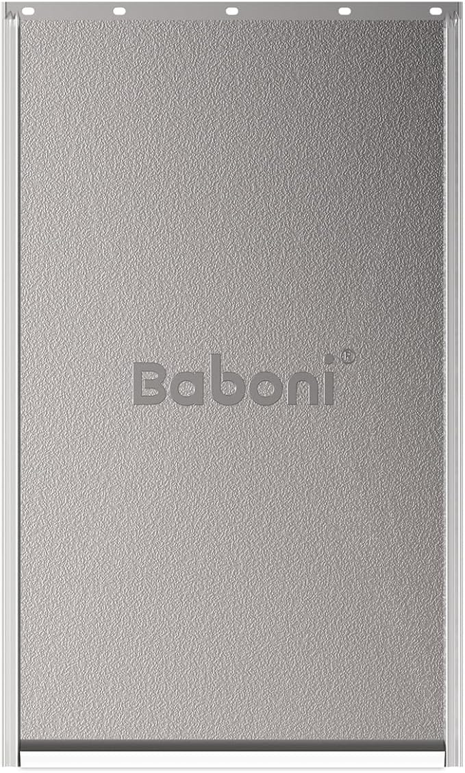 Baboni Replacement Flap for Baboni Plastic Dog Doors Including Screws,White Magnetic Strip,Medium(8 1/8 in x 12 7/8 in)