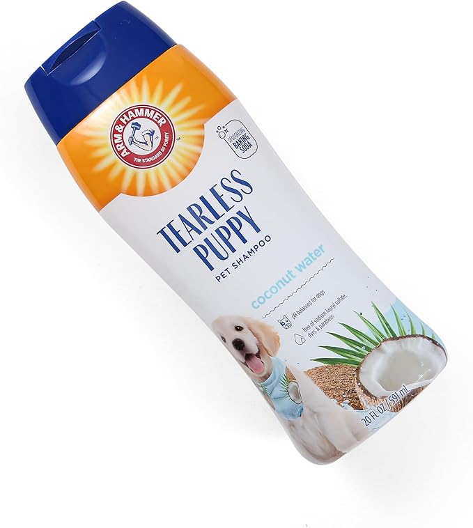 Arm & Hammer for Pets Tearless Puppy Shampoo | Gentle & Effective Tearless Shampoo for All Dogs & Puppies | Coconut Water Scent Your Dog Will Love, 20 Ounces - 6 Pack