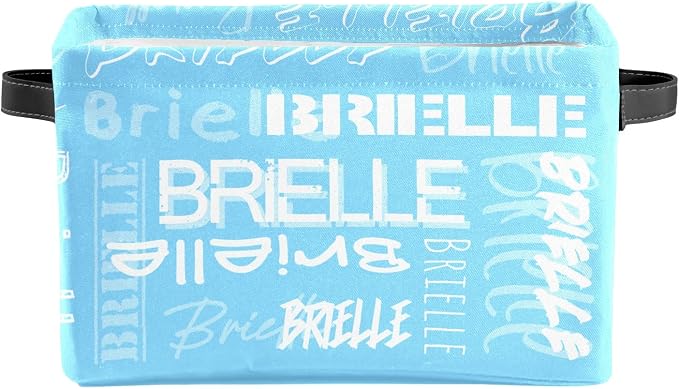 Personalized Storage Bins with Name Custom Kids Storage Basket Cubes Organizer with Handles for Organizing Boys and Girls Toys Shelf Closet Nursery Baskets Boxes, 1 Pack