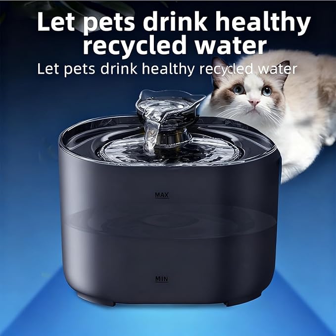Cat Fountains for Drinking,74Oz/2.2L Pet Cat Water Fountain, Corded Automatic Water Dispenser for Cats Dog,Pet Dog Water Bowl Dispenser with Quiet Pump for Indoor