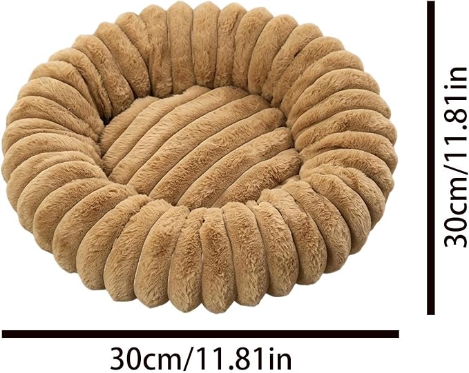 Cat and Dog Sleeping Mat, Round Pet Relaxation Bed | Washable Puppy Kitten Donut Bed | Non-Slip Round Comfortable Thick Dog Bed Cat Sofa For Small Dogs, Cat
