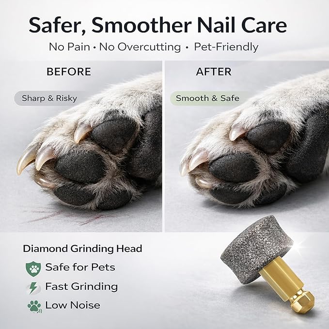 Dog Nail Grinder - Regular - Replacement Head, and Most Brands' Cat/Pet/Dog Nail Grinders, Highly Efficient, Safe and Reliable（2pcs）