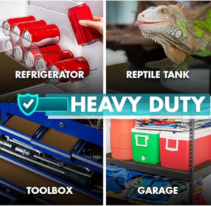 Shelf Liner, Drawer Liner & Kitchen Cabinet Liner – Thick Waterproof Rubber Refrigerator Liners, Fridge Mat, Wire Shelf Cover for Dresser, Pantry, Bathroom, Closet & Toolbox