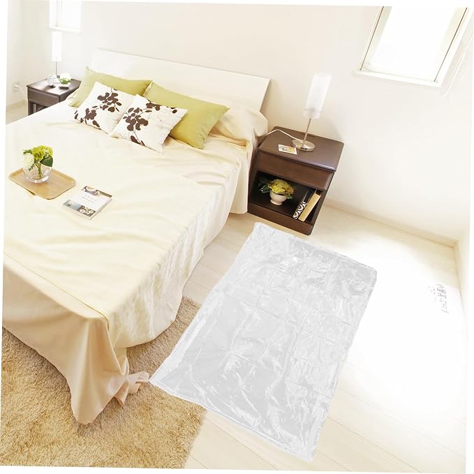 VALICLUD Transparent Zipper Mattress Cover Protector Dustproof Storage Bag for Thick Bed Mattress Easy Installation Suitable for Moving Mothers Pets and Elderly Bedroom Organizer