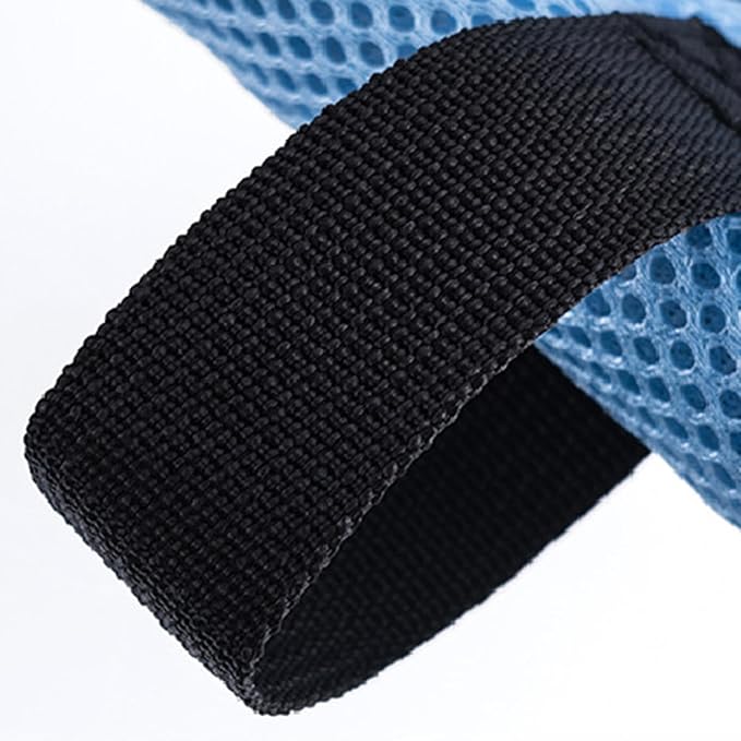 Pet Grooming Hammock Harness with Mesh Material for Bathing Nail Trimming Restraint and Grooming Stand Suitable for Cats Small Dogs Grooming Home Use, Blue