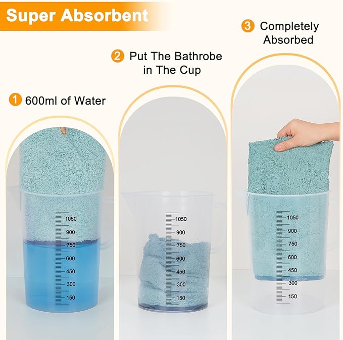 Dog Bathrobe Super Absorbent Dog Towels Large Quick Drying Robes for After Bath Soft Adjustable Warm Keeping Dogs Towel(S-XXL)