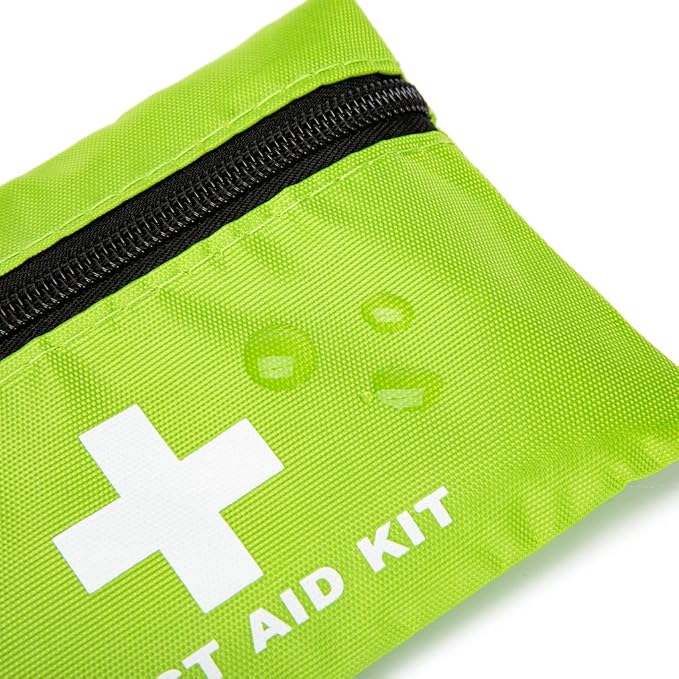 Red First Aid Bag Empty First Aid Kit Empty Waterproof First Aid Pouch Small Mini for First Aid Kits Pack Emergency Hiking Backpacking Camping Travel Car Cycling (Green, 6.3x4.3 6 Pack)