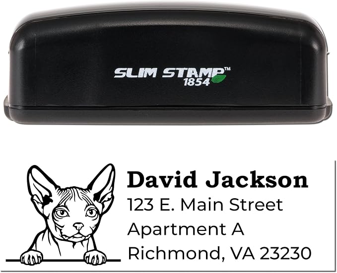 Minskin Customized Name and Address Stamper - 7/8 x 2-1/4 - Perfect Address Stamps for Envelopes - Made to Order Name and Address Stamps for Small Business Personalization