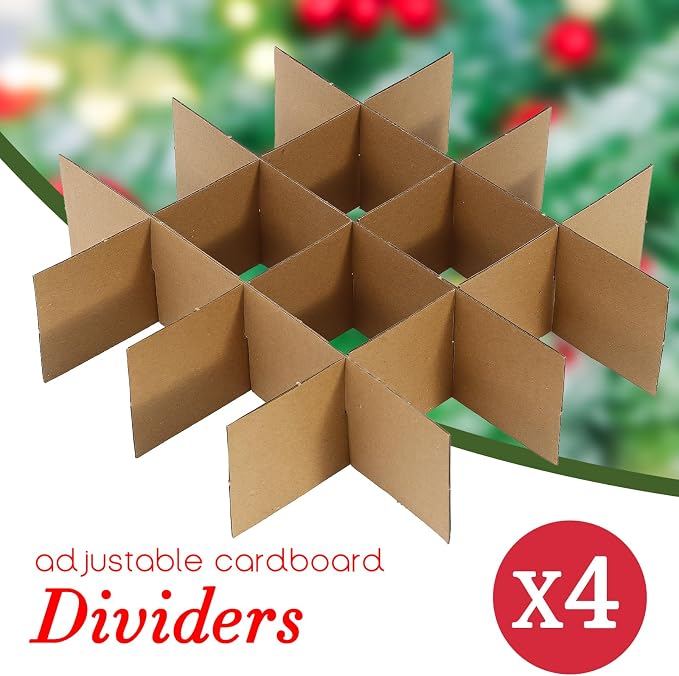 Christmas Decoration Organizer Ornament Holder Village Storage Chest Box，Tree Keepers Ornament Ball Storage，Santas Bags Storage