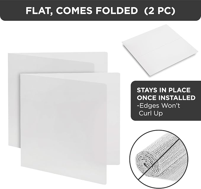 HOLDN’ STORAGE Hard Plastic Shelf Liner, 21" W x 20" L | Durable Plastic Shelf Liner Creates A Flat Surface For Cans, Bottles, Cookware, And Cabinet Essentials