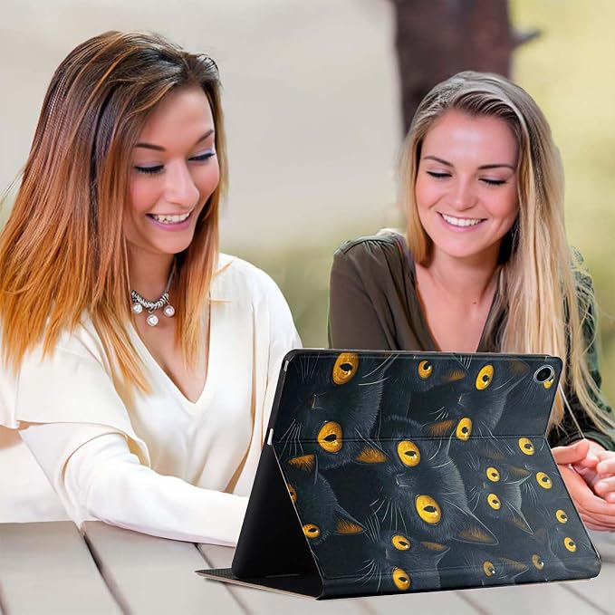 for Samsung Galaxy Tab S9 11" 2023(SM-X710/X716B/X718U) Tablet Case,Premium Leather Folio Stand Auto Wake/Sleep,Multiple Viewing Stand,Cute Kittens