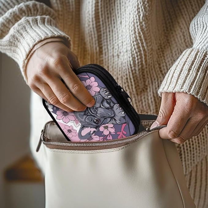 Cherry Blossoms Puppy Print First Aid Kit,Pet First Aid Kit Emergency Survival Kit Bag for Dog,Empty First Aid Bag Small First Aid Pouch Multifunction Emergency Medicine Storage Bag