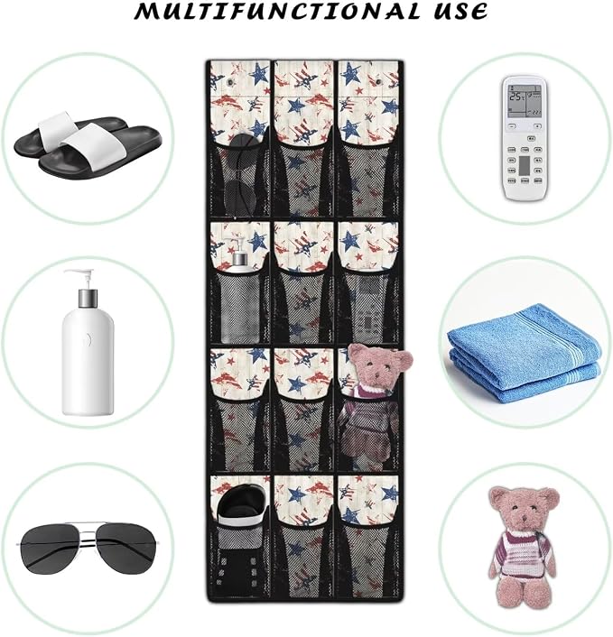 Stars Over the Door Shoe Organizer,Shoe Organizer Door Hanger,Shoes Hanger Storage Organizer Bag for Bedroom