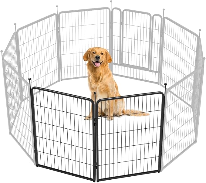 FXW Rollick Dog Playpen, Indoor, Yard & RV Camping, 40" H, 2 Panels | Easy setup, Heavy-duty, DIY layouts, for Medium & Large Dogs, Patented