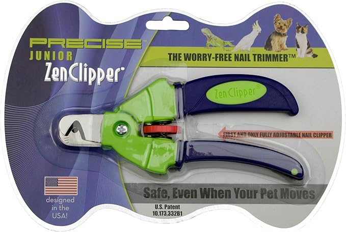 Zen Clipper Precise Safer Pet Nail Trimmer - Fully Adjustable Pet Nail Clipper for Dogs and Cats - Clips only The Amount of Nail You Chose Quick, Clean and Quiet Cut - Patented (Regular)