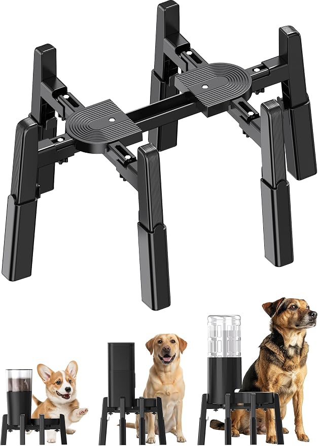 CZPET Dog Water Dispenser Stand Extra Large Holder [Stand Only] | Suitable for Pet Automatic Feeders, Size and Height Adjustable, Elevated Stand for Pet Feerders of Large Dogs