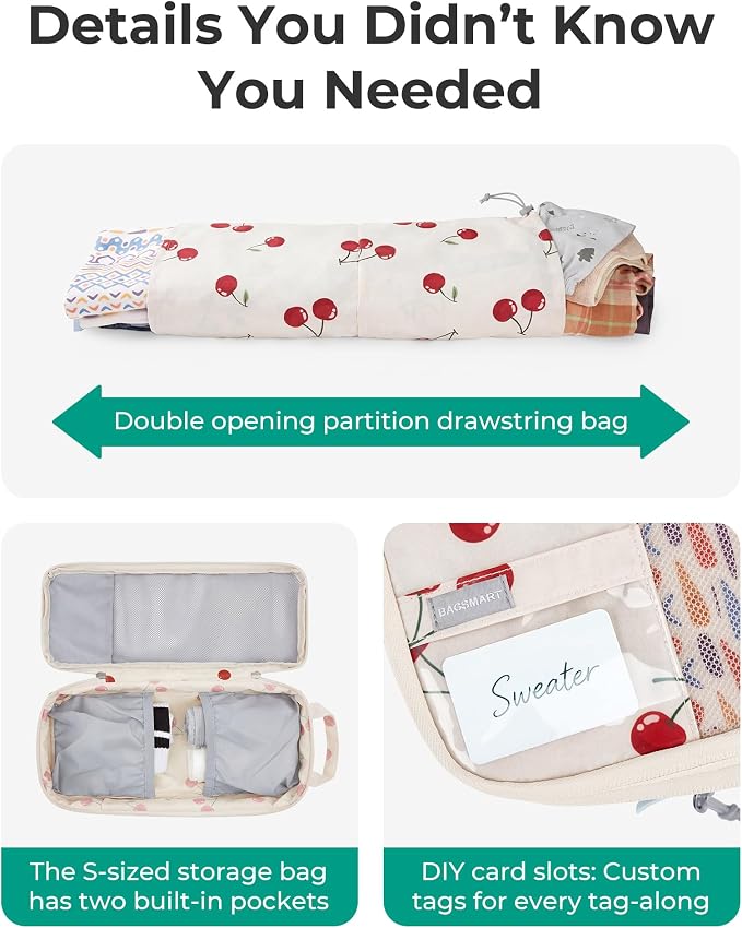 BAGSMART Compression Packing Cubes for Travel Essentials | 14 Set /6 Set /4 Set/2 Set, Lightweight, Durable