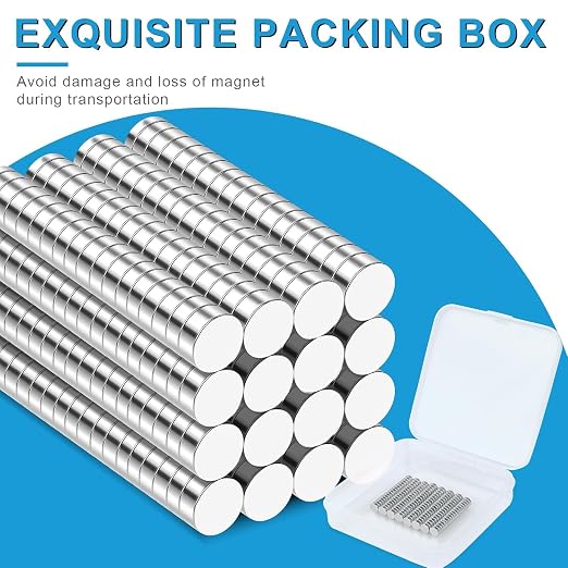 BEST CHOICE MAGNETS 500 Pack Small Magnets, 5x2mm Refrigerator Magnets | Rare Earth Magnets 0.2x0.08 Inch Neodymium Magnets for Crafts, Whiteboard, Kitchen Cabinet