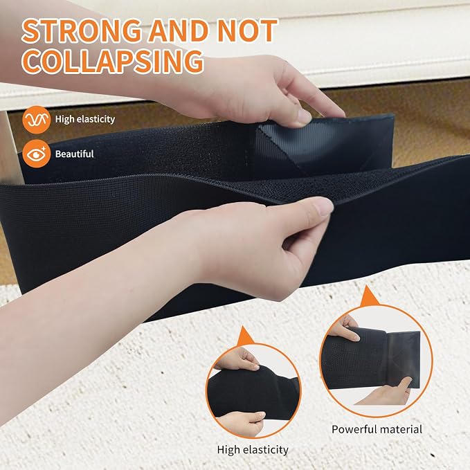 Widen Under Couch Blocker 132"x5.9", Toy Blocker & Robot Vacuum Blocker for Furniture Legs, Prevents Toys & Robovac from Going Under Sofa, Bed