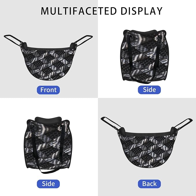 Carbon Fiber Weave Car Seat Organizer-Backseat Storage Bag for Travel | Waterproof Durable. Holds Snacks Gear Essentials. Fits Most Cars.