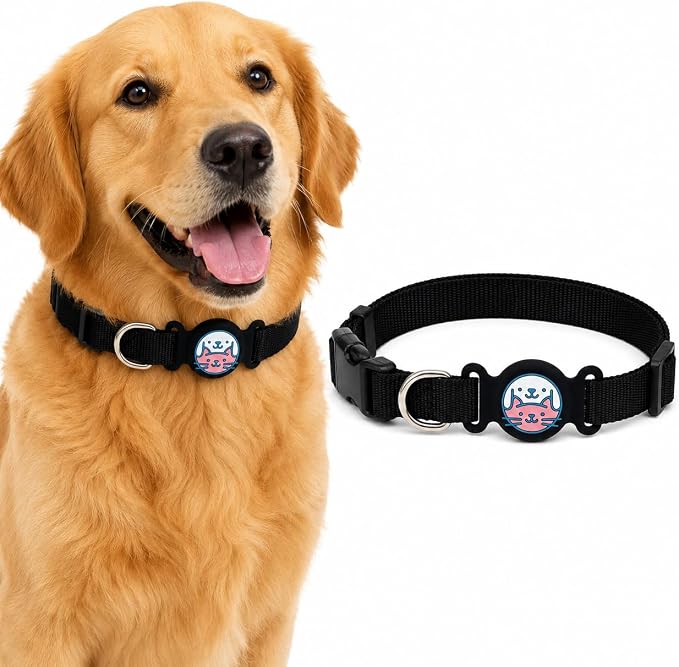 Dog Tracker Holder, Silicone Protective Case for Air Tag, Waterproof Pet GPS Tracker Cover, Soft Collar Attachment for Dogs, Secure Fit, Lightweight Pet Tracking Accessories