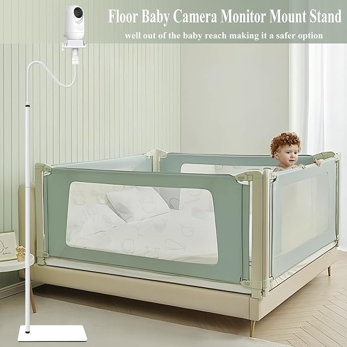 Baby Monitor Camera Floor Stand Holder Mount Compatible with VTech/HelloBaby/Nanit Pro/Momcozy/iFamily/OKAIDI/Blemil/Motorola/Leapfrog/nooie IPC100/Infant Optics/ANMEATE/Flexible Holder Stand